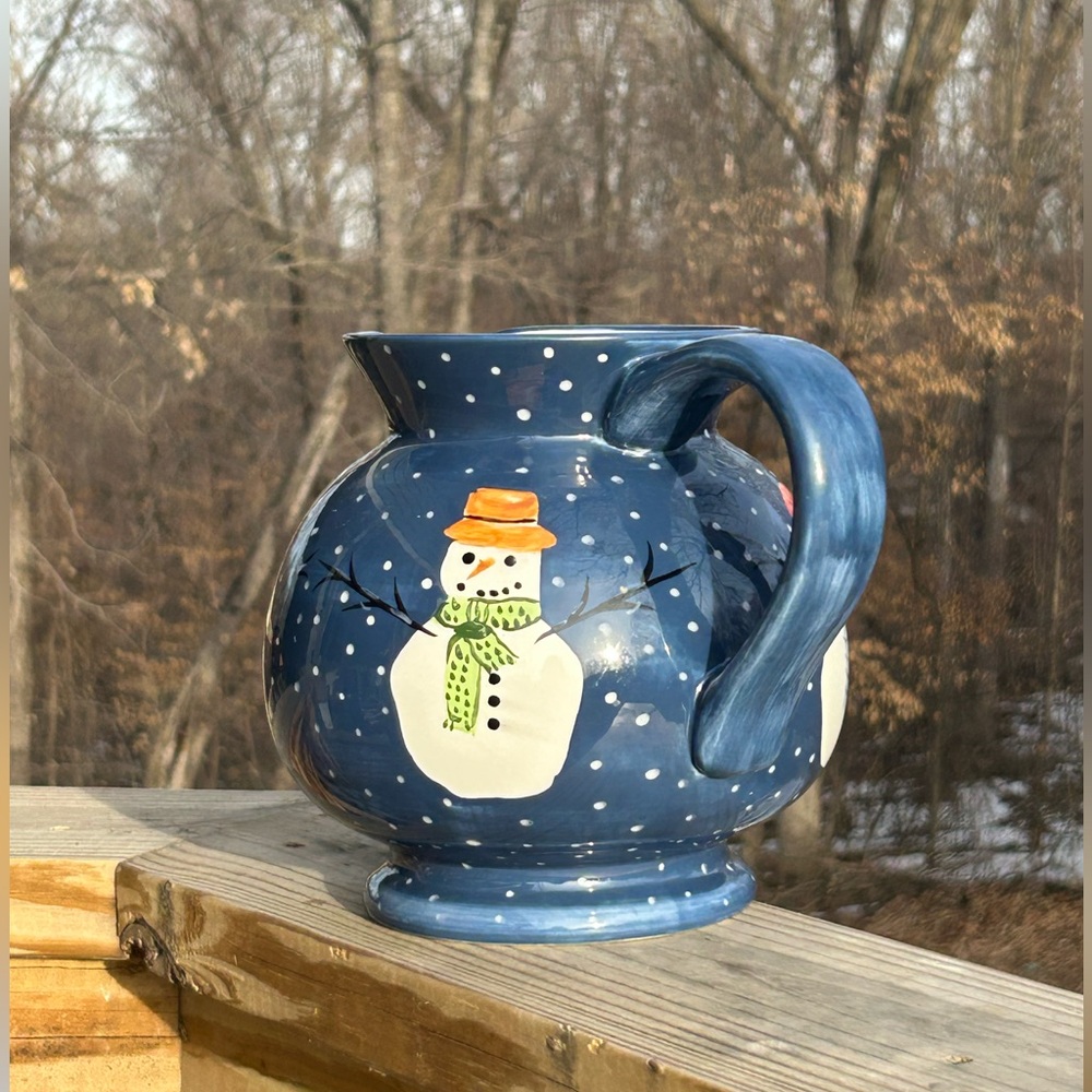 Blue Snowman Pitcher - zrike